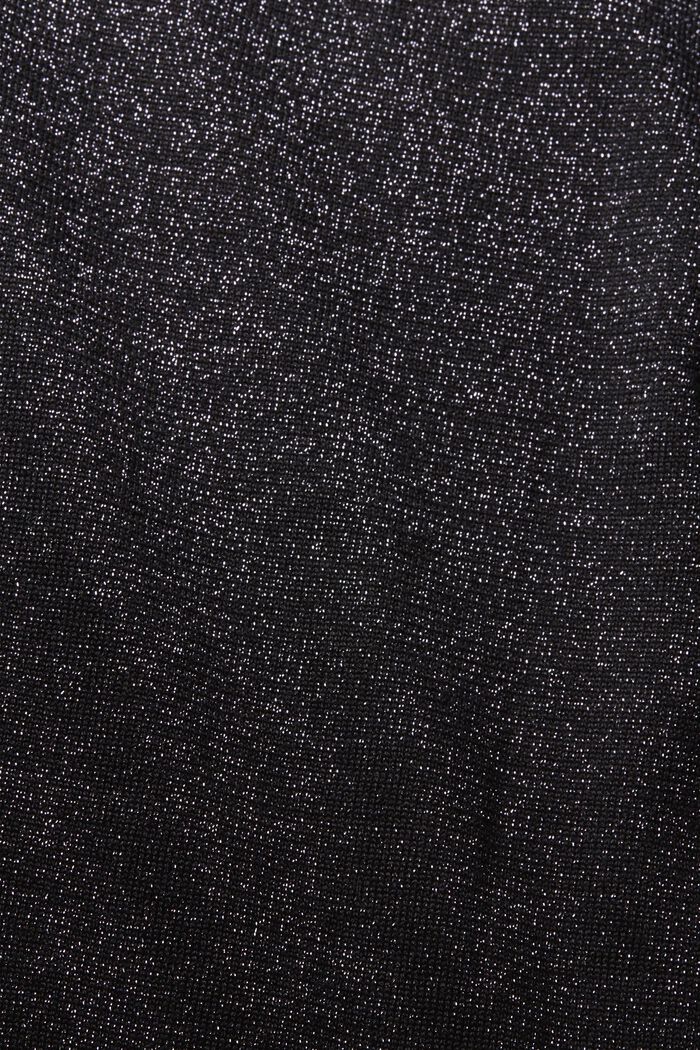 Robe-pull à effet scintillant, BLACK, detail image number 6