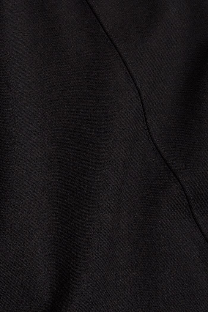 Robe-pull à ceinture cousue, BLACK, detail image number 4