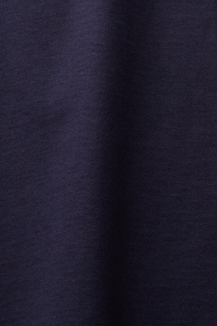 T-shirt à encolure ronde en coton Pima, NAVY, detail image number 4