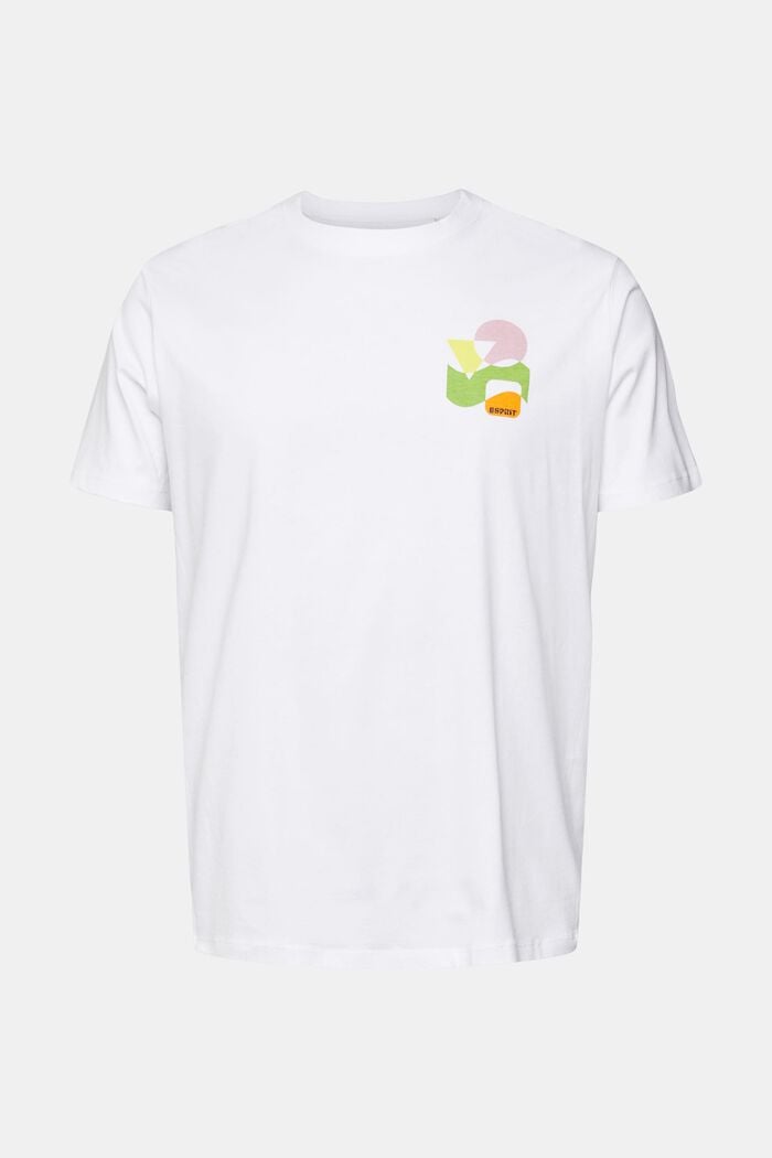 T-shirt en jersey à imprimé, WHITE, detail image number 7