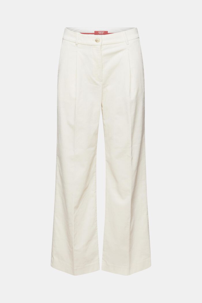 Pantalon en velours côtelé coupe Wide Fit taille mi-haute, ICE, detail image number 7