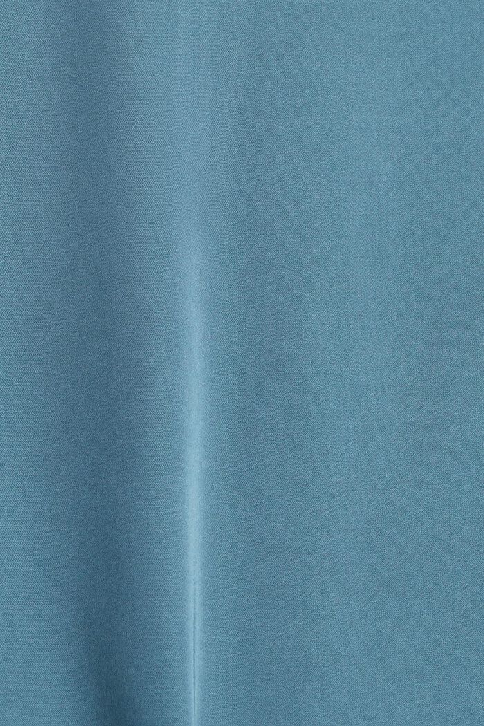 Jupe longueur midi d’aspect satin, LENZING™ ECOVERO™, PETROL BLUE, detail image number 4