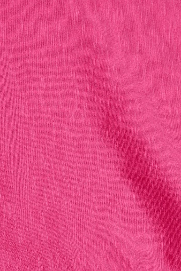 T-shirt à manches longues à poche, coton biologique mélangé, PINK FUCHSIA, detail image number 4