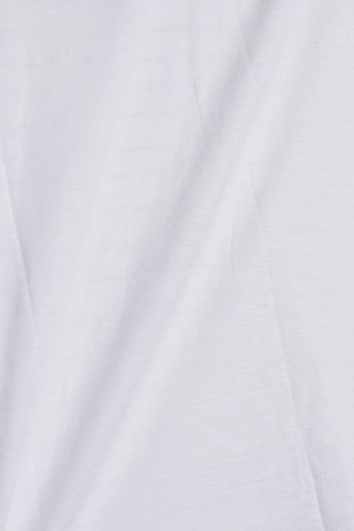 T-shirt à imprimé, 100 % coton, WHITE, detail image number 4