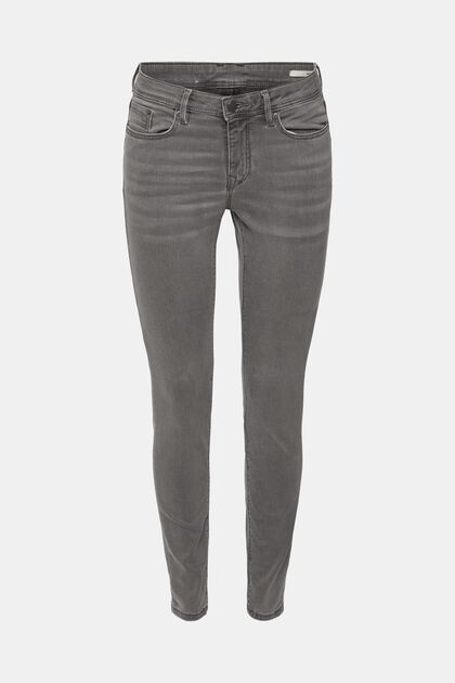 Jean stretch Skinny Fit, GREY MEDIUM WASHED, overview