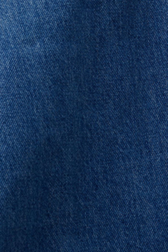 Veste en jean sans col muni de cordons de serrage, BLUE LIGHT WASHED, detail image number 7