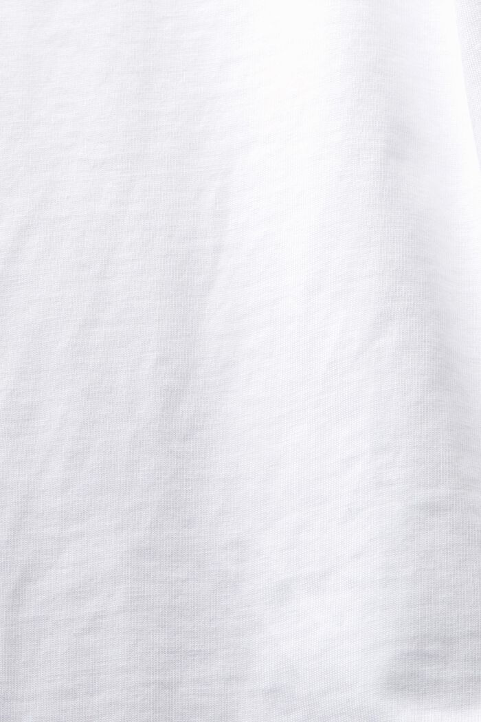 T-shirt col rond à logo, WHITE, detail image number 4