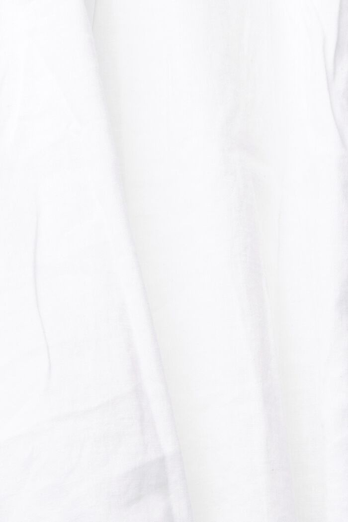 En lin mélangé : la chemise à la finition chinée, WHITE, detail image number 4