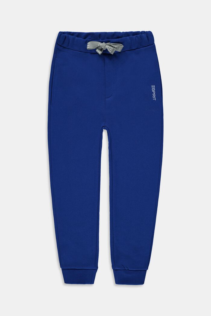 Pantalon molletonné 100 % coton, BRIGHT BLUE, detail image number 0