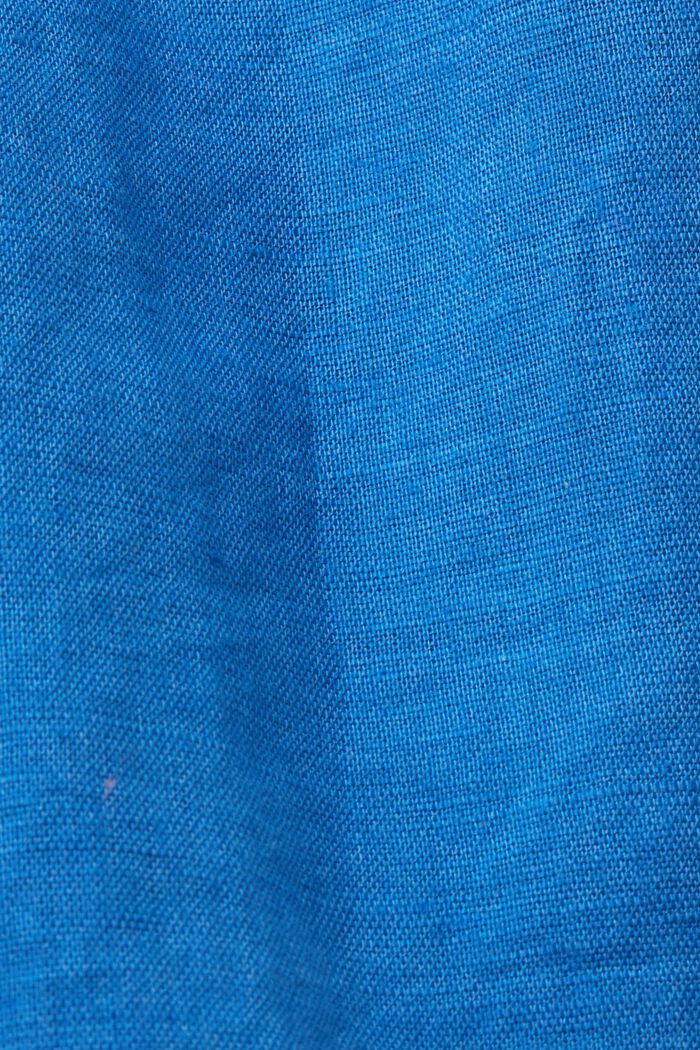 Chemise en lin et coton mélangés, BRIGHT BLUE, detail image number 5