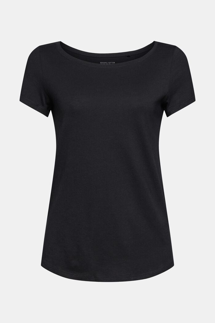 Lot de 2 : t-shirt basique en coton biologique mélangé, BLACK, detail image number 6