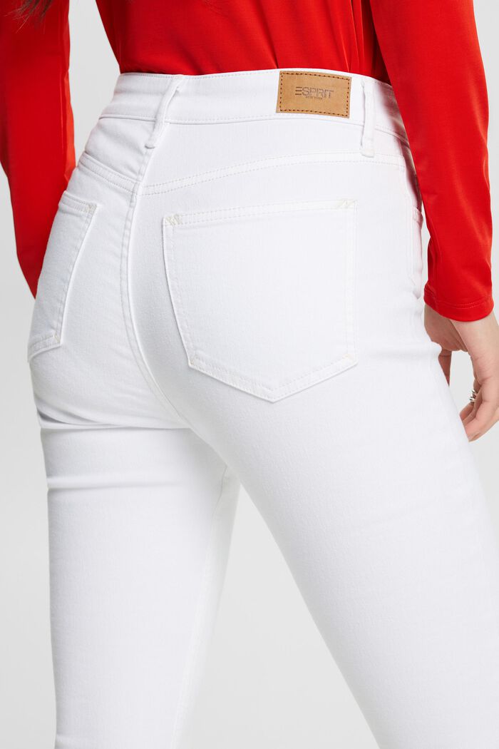 Jean Skinny à taille haute, WHITE, detail image number 3