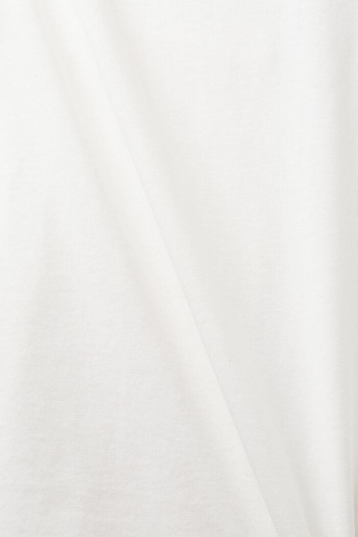T-shirt à encolure ronde, 100 % coton, OFF WHITE, detail image number 4