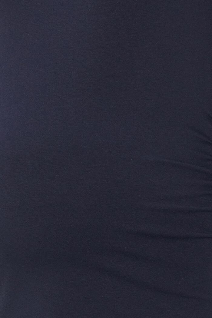 T-shirt à motif floral imprimé, en coton bio stretch, NIGHT SKY BLUE, detail image number 2
