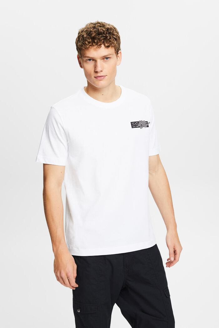 T-shirt graphique en jersey de coton, WHITE, detail image number 0