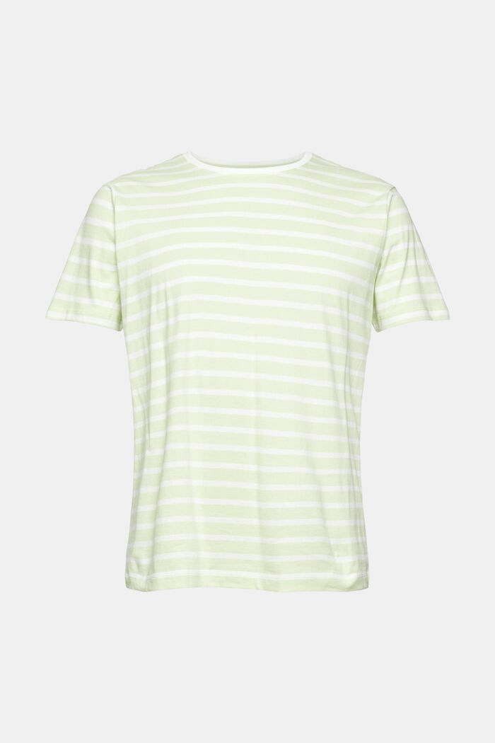 T-shirt à rayures en jersey, LIGHT GREEN, detail image number 6