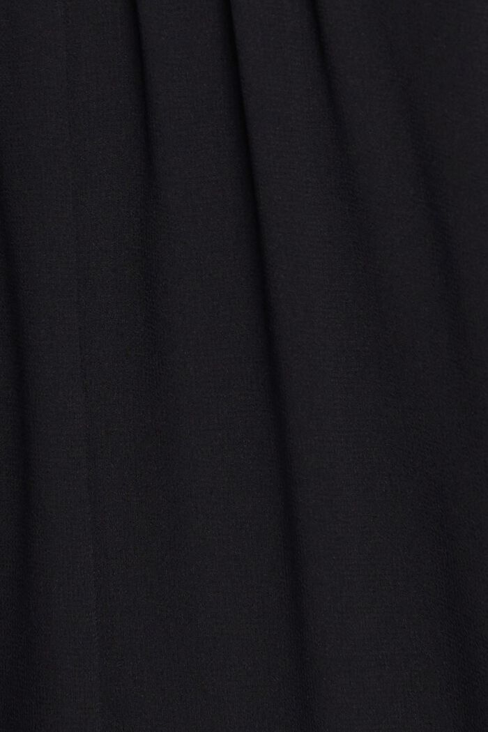 Mini-robe en mousseline rehaussée de dentelle, BLACK, detail image number 6