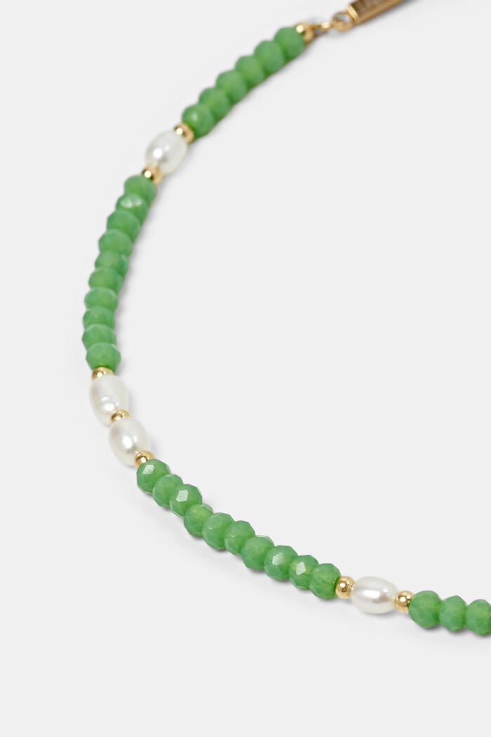 Bracelet de cheville à perles, acier inoxydable, GOLD, detail image number 1