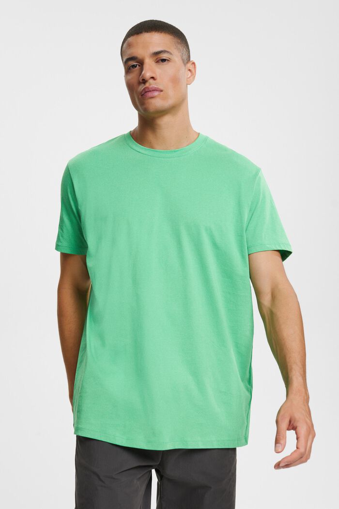 T-shirt en jersey, 100 % coton, GREEN, detail image number 1