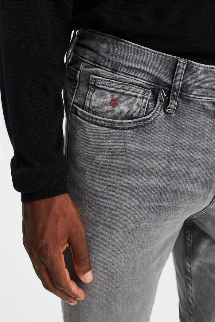 Jean Skinny à taille mi-haute, GREY LIGHT WASHED, detail image number 2