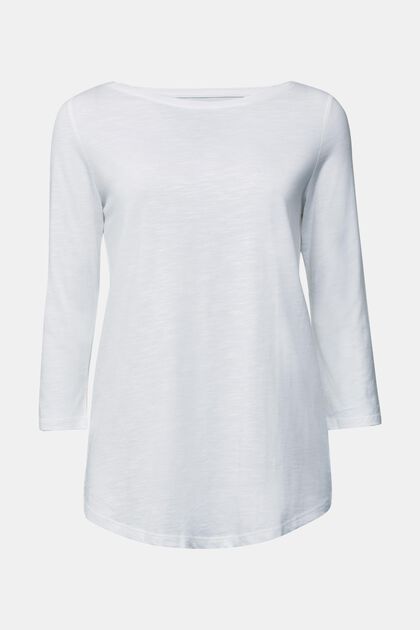 T-shirt en jersey de coton biologique, WHITE, overview