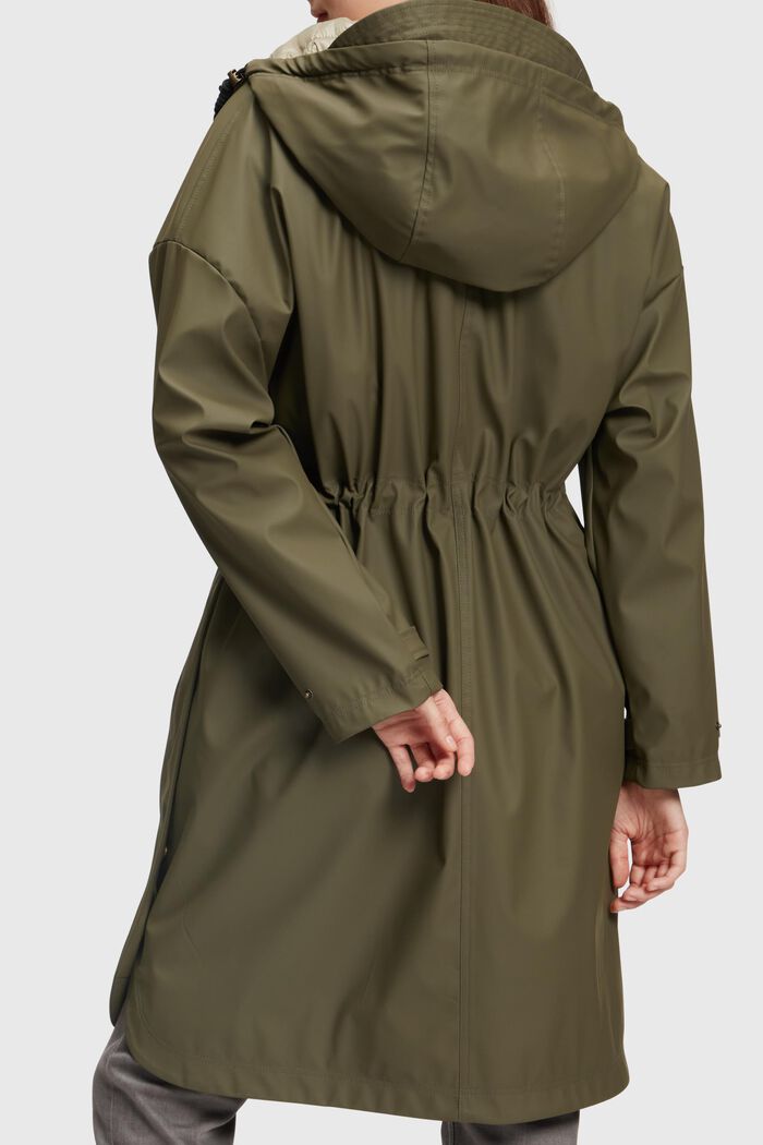 Manteau de pluie rembourré, KHAKI GREEN, detail image number 1