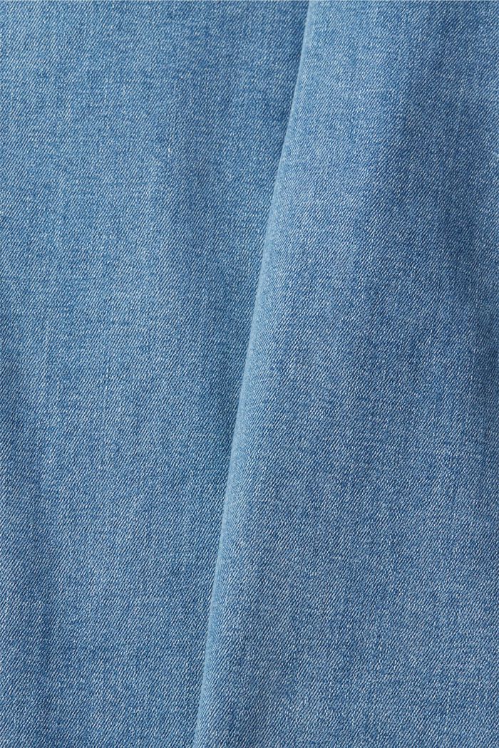 Jean décoloré de coupe Slim Fit, BLUE BLEACHED, detail image number 5