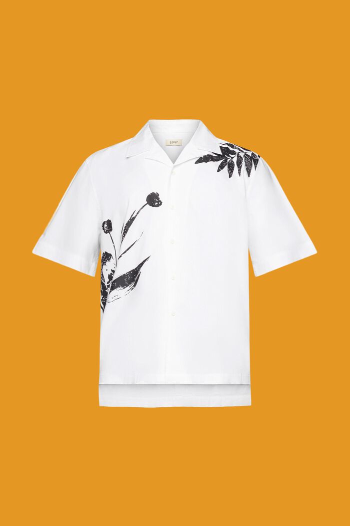 T-shirt orné d’un grand imprimé à fleurs, WHITE, detail image number 6