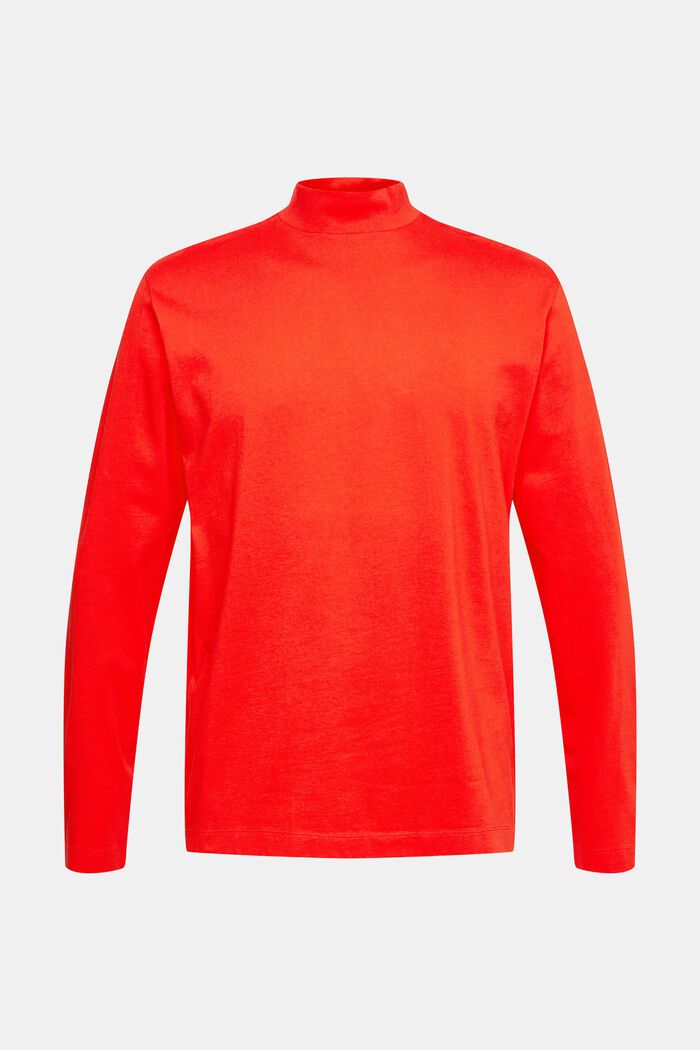 T-shirt à manches longues et col droit, RED, detail image number 6