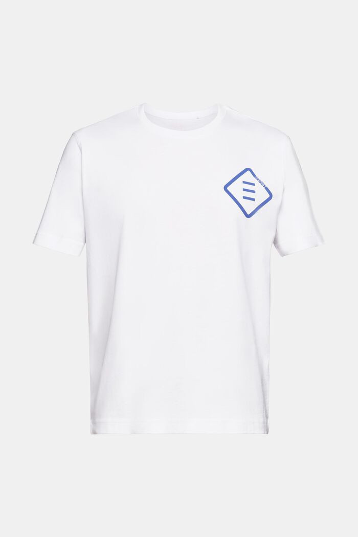 T-shirt en jersey de coton animé d’un logo, WHITE, detail image number 5
