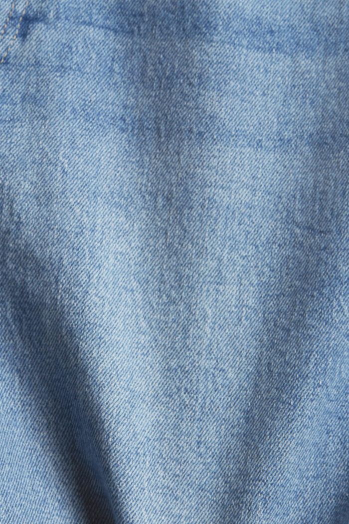 Short en jean à coutures inversées, BLUE LIGHT WASHED, detail image number 1