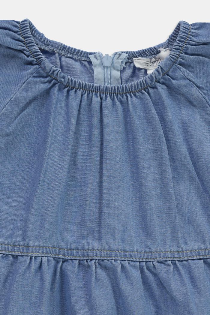 Robe en jean à manches à ailettes, BLUE BLEACHED, detail image number 2