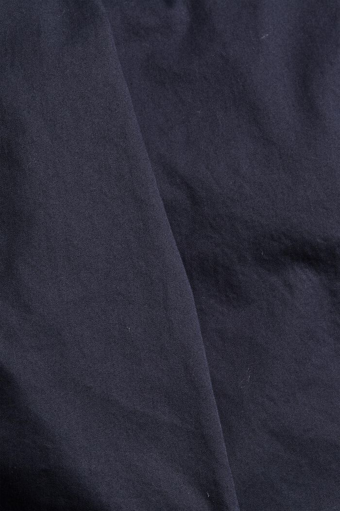 Short à ceinture élastique, 100 % coton biologique, NAVY, detail image number 4