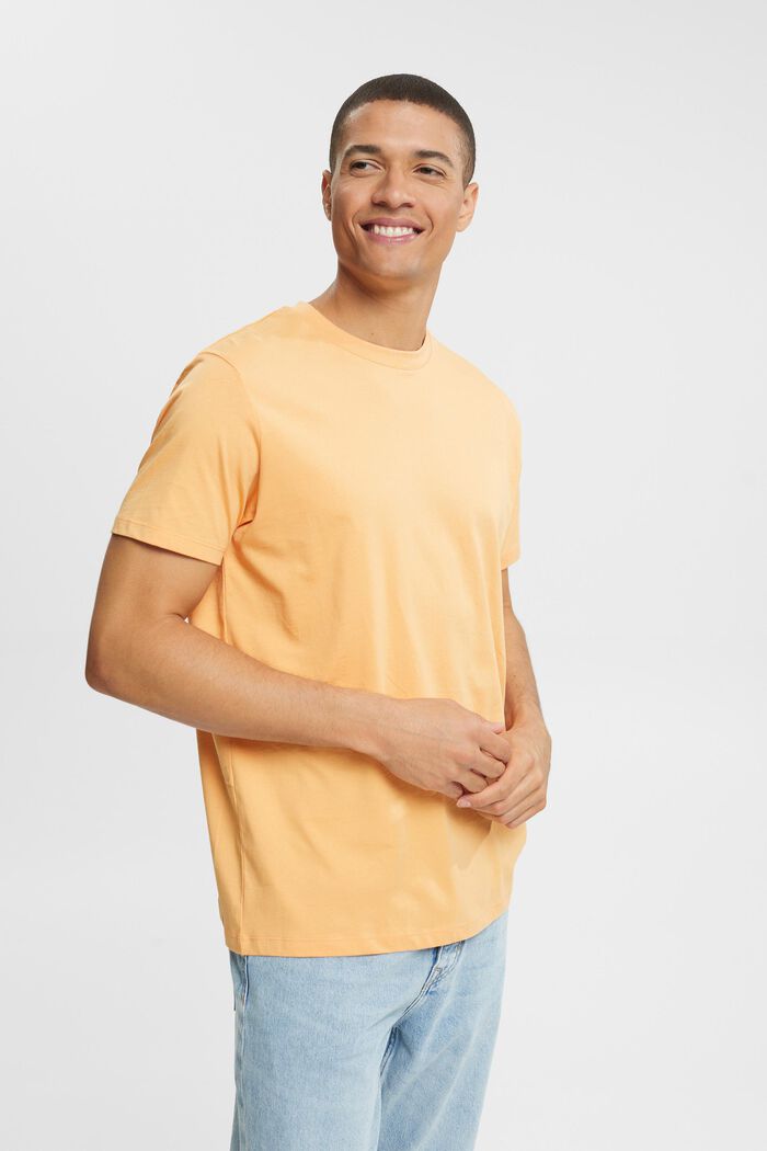 T-shirt en jersey, 100 % coton, PEACH, detail image number 0