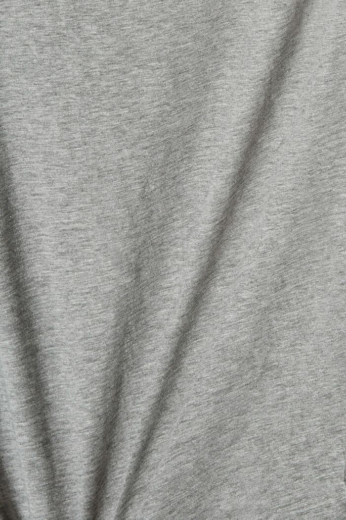 T-shirt à imprimé en coton mélangé, MEDIUM GREY, detail image number 4