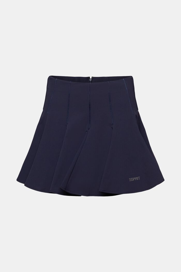 Mini-jupe short plissée et évasée, NAVY, detail image number 7