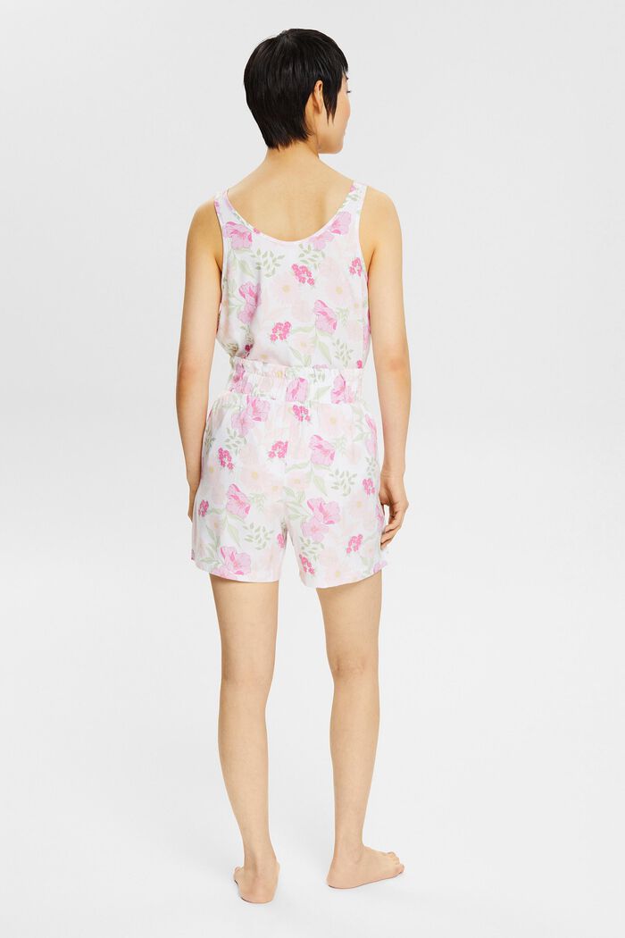 Short de pyjama à motif floral, LENZING™ ECOVERO™, WHITE, detail image number 3