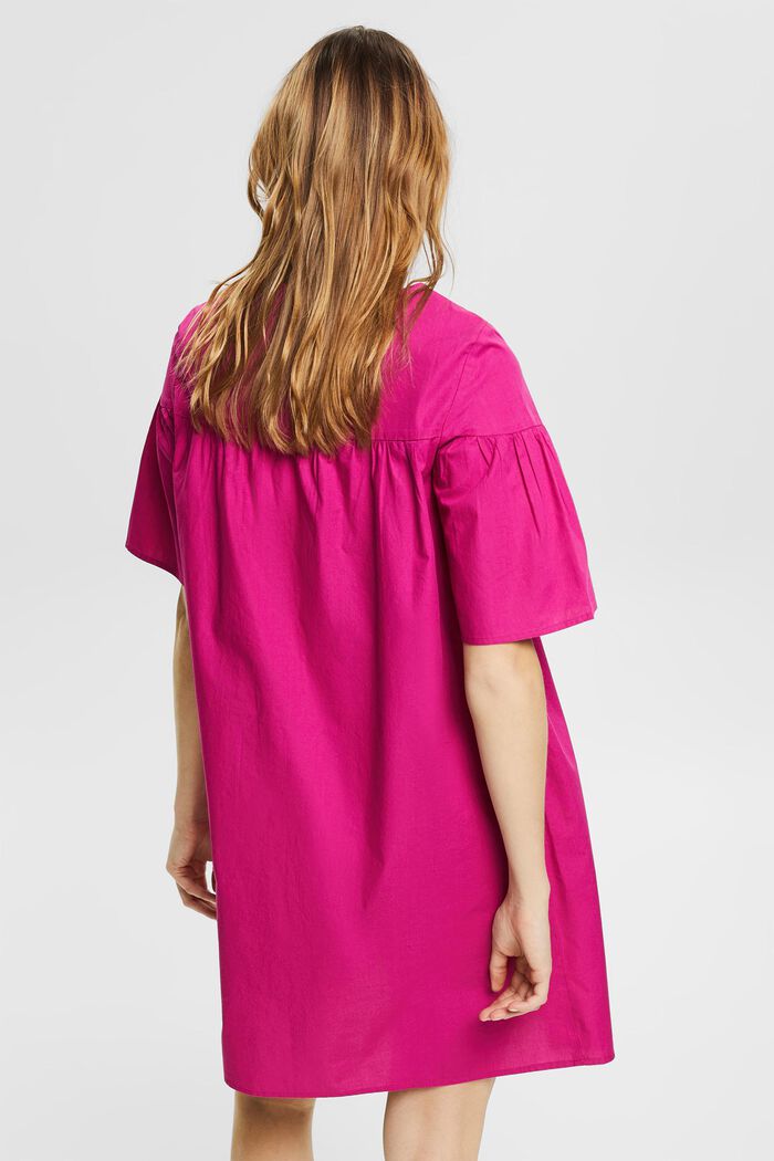 Robe chemisier longueur genoux, PINK FUCHSIA, detail image number 2
