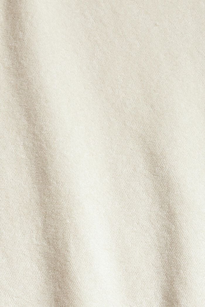 Polo en tissu éponge, 100 % coton, CREAM BEIGE, detail image number 4