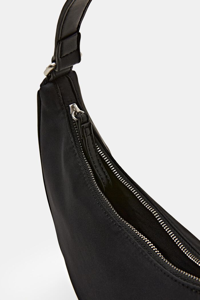 Petit sac bandoulière en forme de croissant, BLACK, detail image number 3