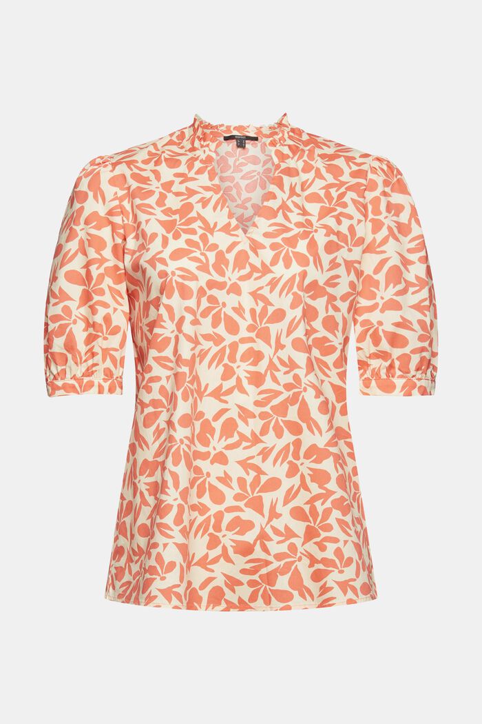 Blouses woven, CORAL ORANGE, overview