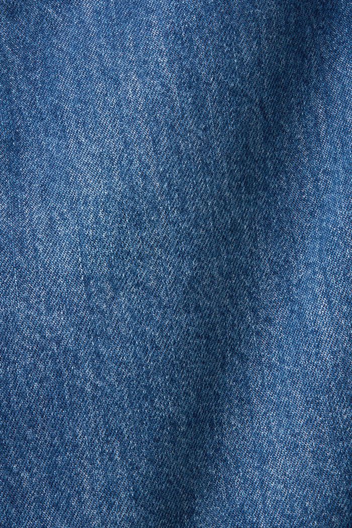 Mini-jupe en jean à base asymétrique, BLUE LIGHT WASHED, detail image number 6