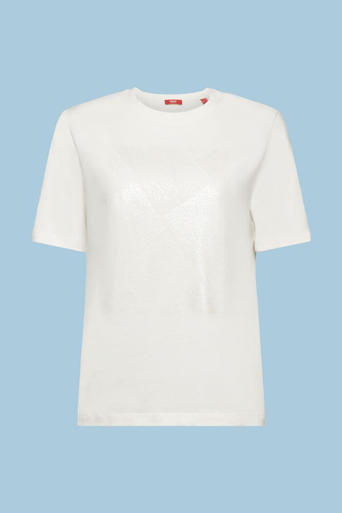 T-shirt à imprimé holographique, ICE, detail image number 6
