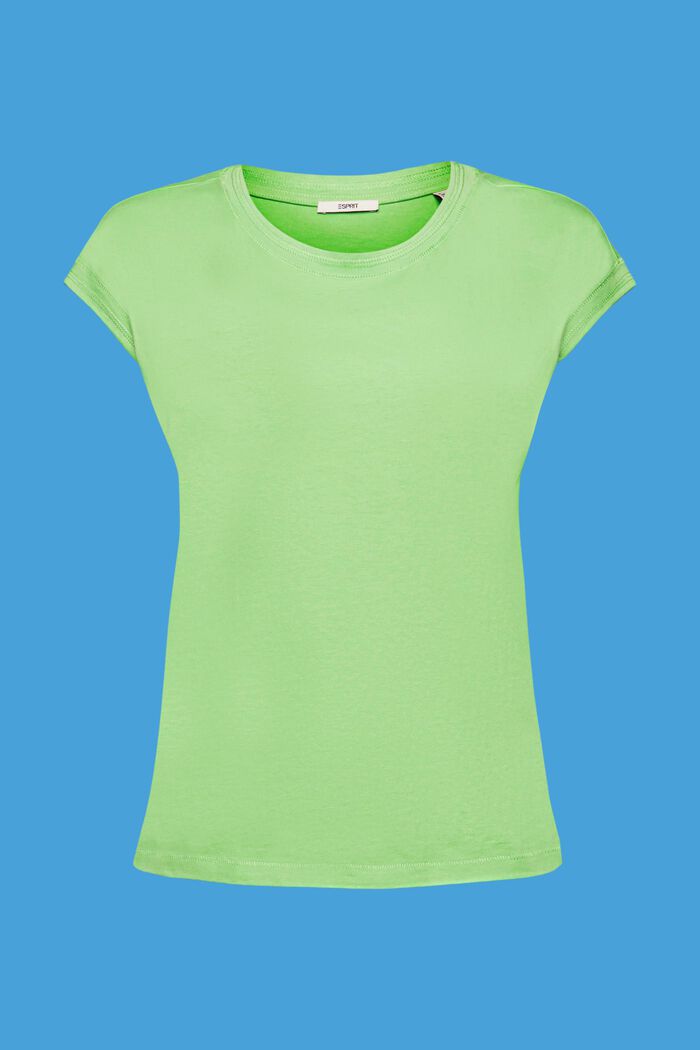 T-shirt en coton, GREEN, detail image number 6
