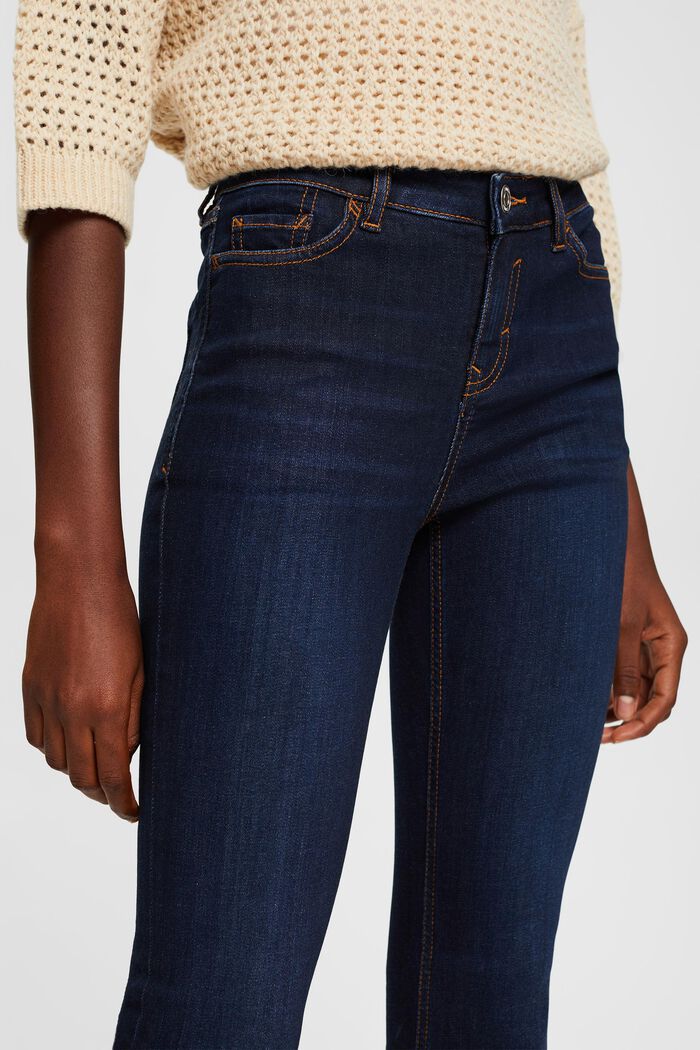 Jean de coupe bootcut skinny à taille haute, BLUE DARK WASHED, detail image number 2