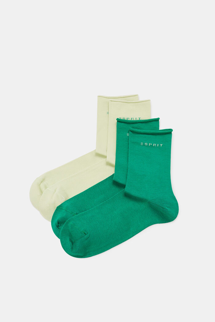 Lot de 2 paires de chaussettes en maille épaisse, GREEN, detail image number 0