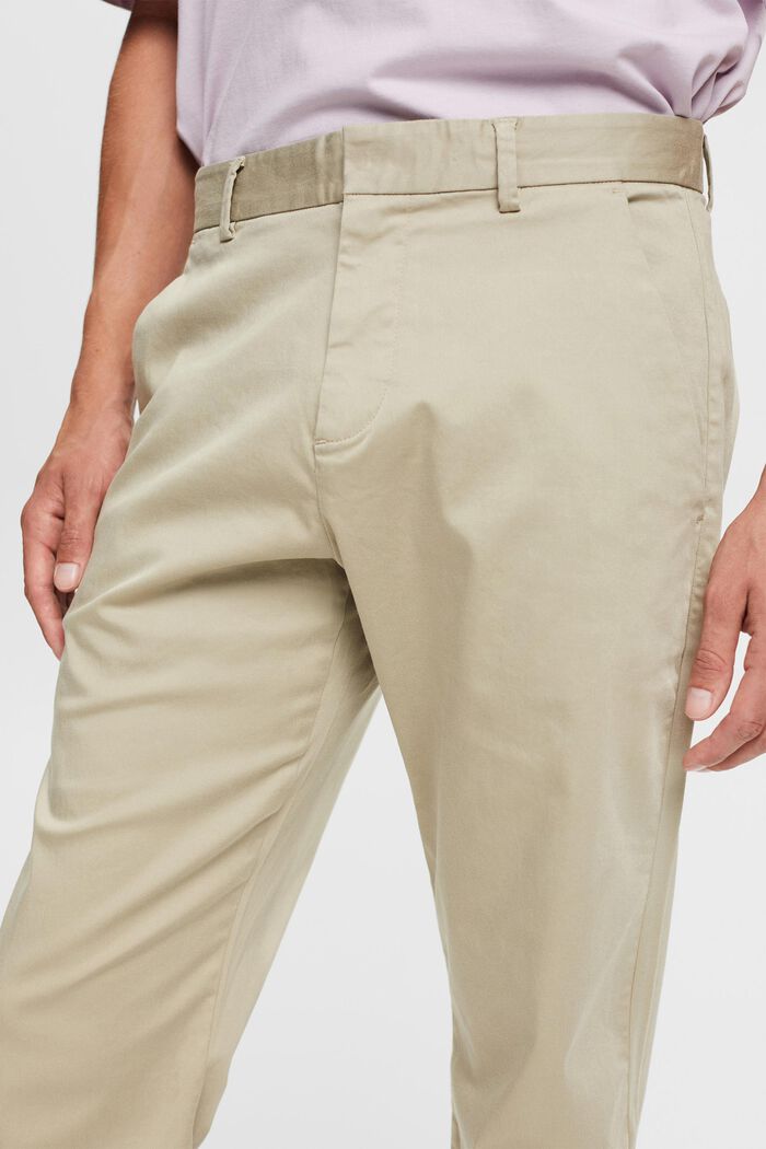 À teneur en TENCEL™ : pantalon chino, BEIGE, detail image number 3