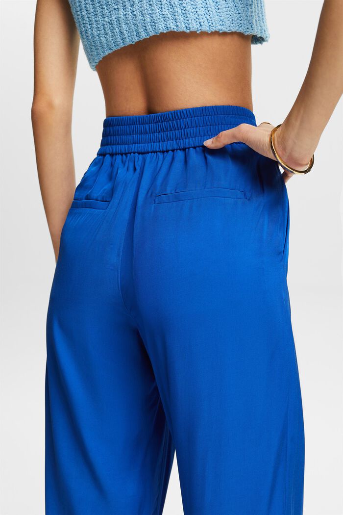 Pantalon large à enfiler en twill, BRIGHT BLUE, detail image number 3