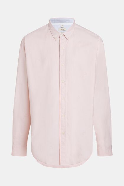 Chemise Oxford Relaxed Fit à imprimé all-over, LIGHT PINK, overview