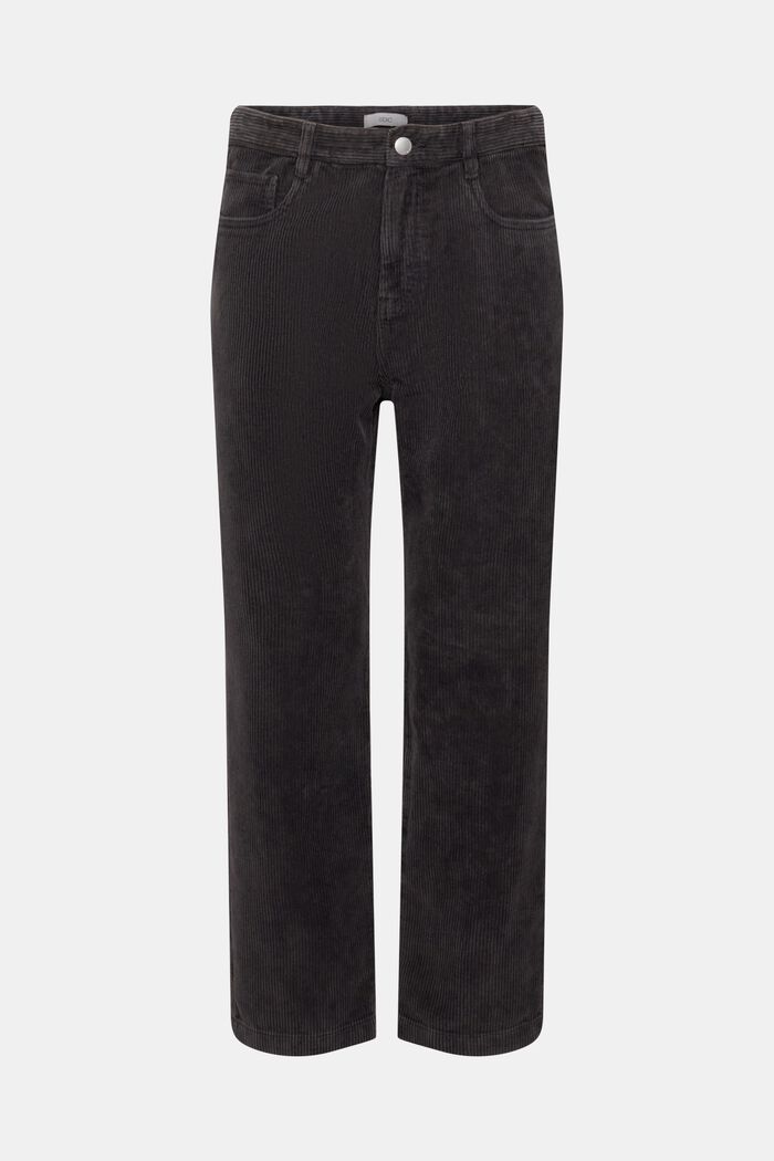 Pantalon en velours côtelé coupe Relaxed Fit, BLACK, detail image number 6